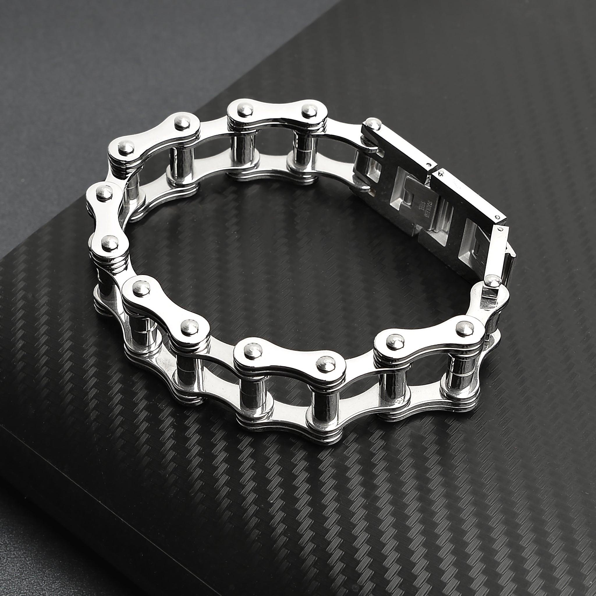 Stainless Steel Bike Chain Bracelet