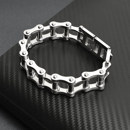 Stainless Steel Bike Chain Bracelet