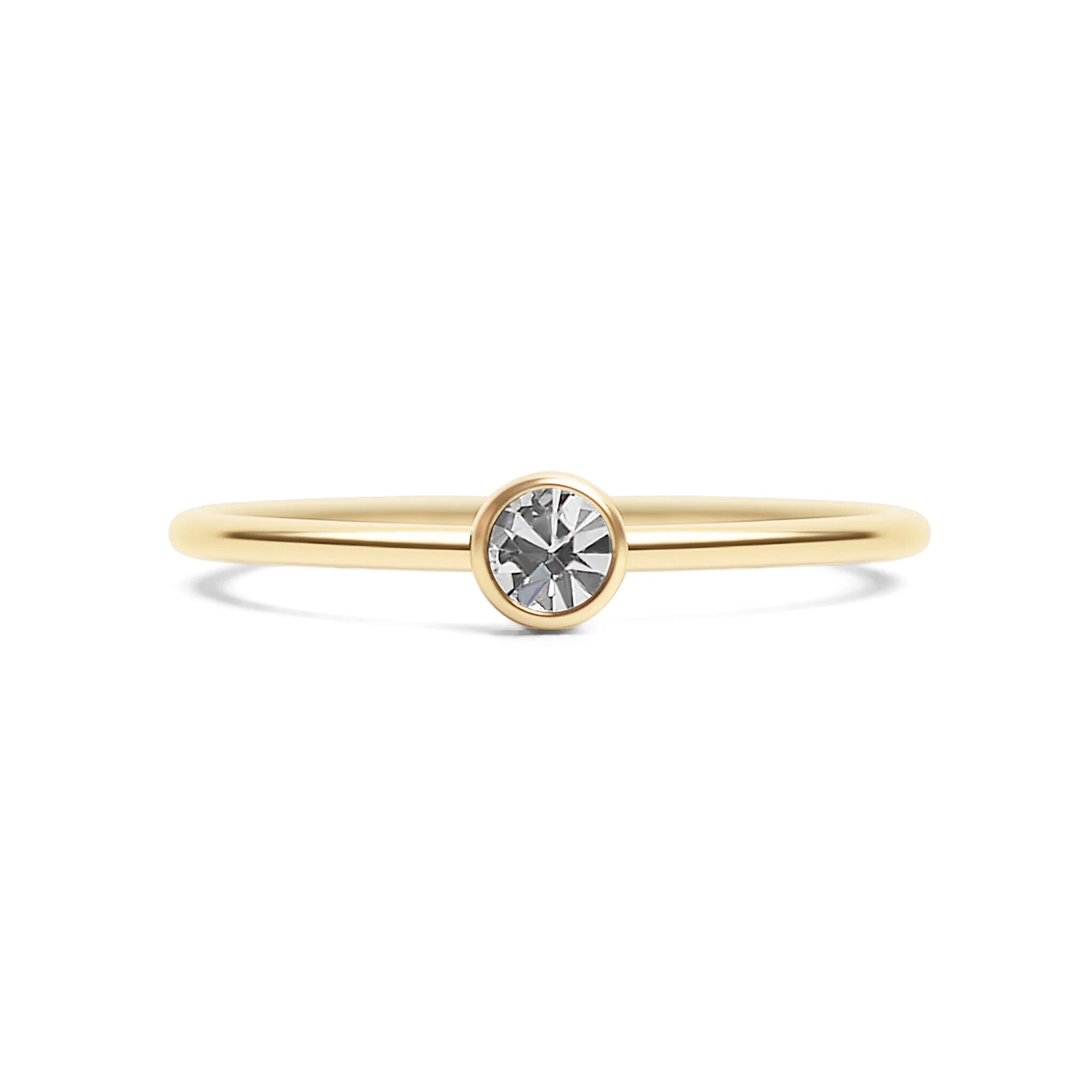 14K Gold Filled PLUS Birthstone Stacking Ring