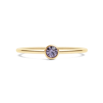 14K Gold Filled PLUS Birthstone Stacking Ring