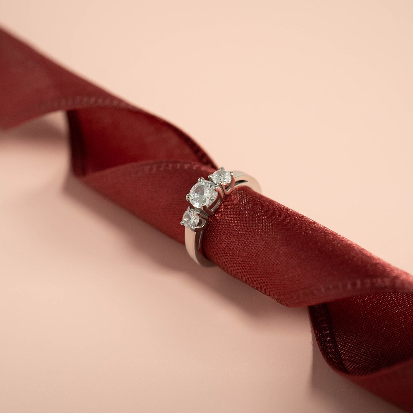 Stainless Steel CZ Accent Birthstone Ring