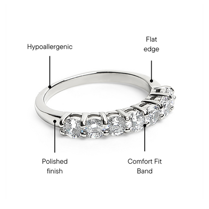 Stainless Steel CZ Ring