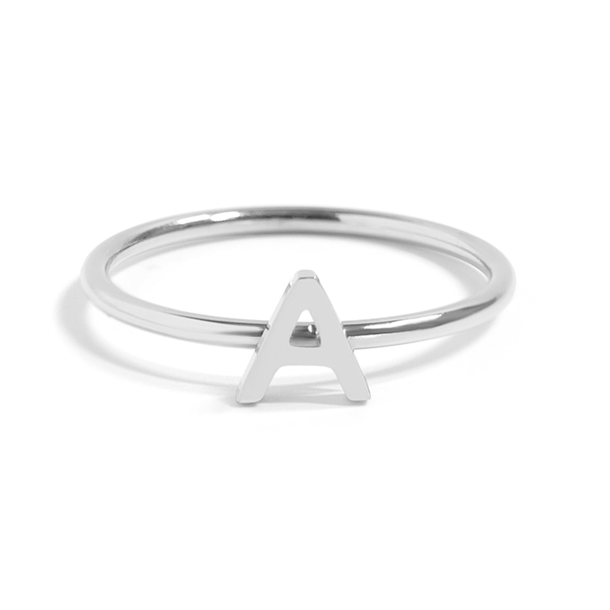 Stainless Steel Initial Stacking Rings A-M