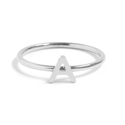 Stainless Steel Initial Stacking Rings A-M