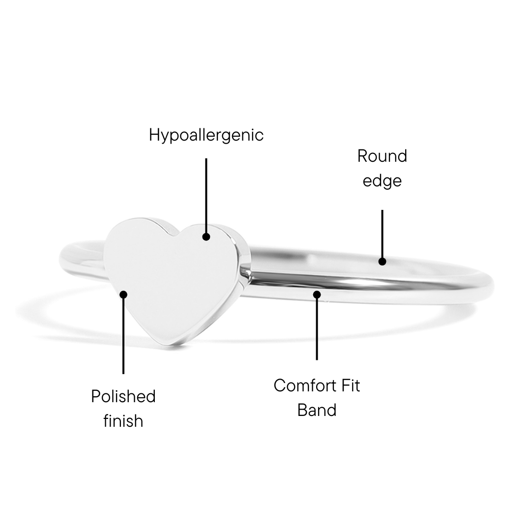 Stainless Steel Symbol Stacking Rings