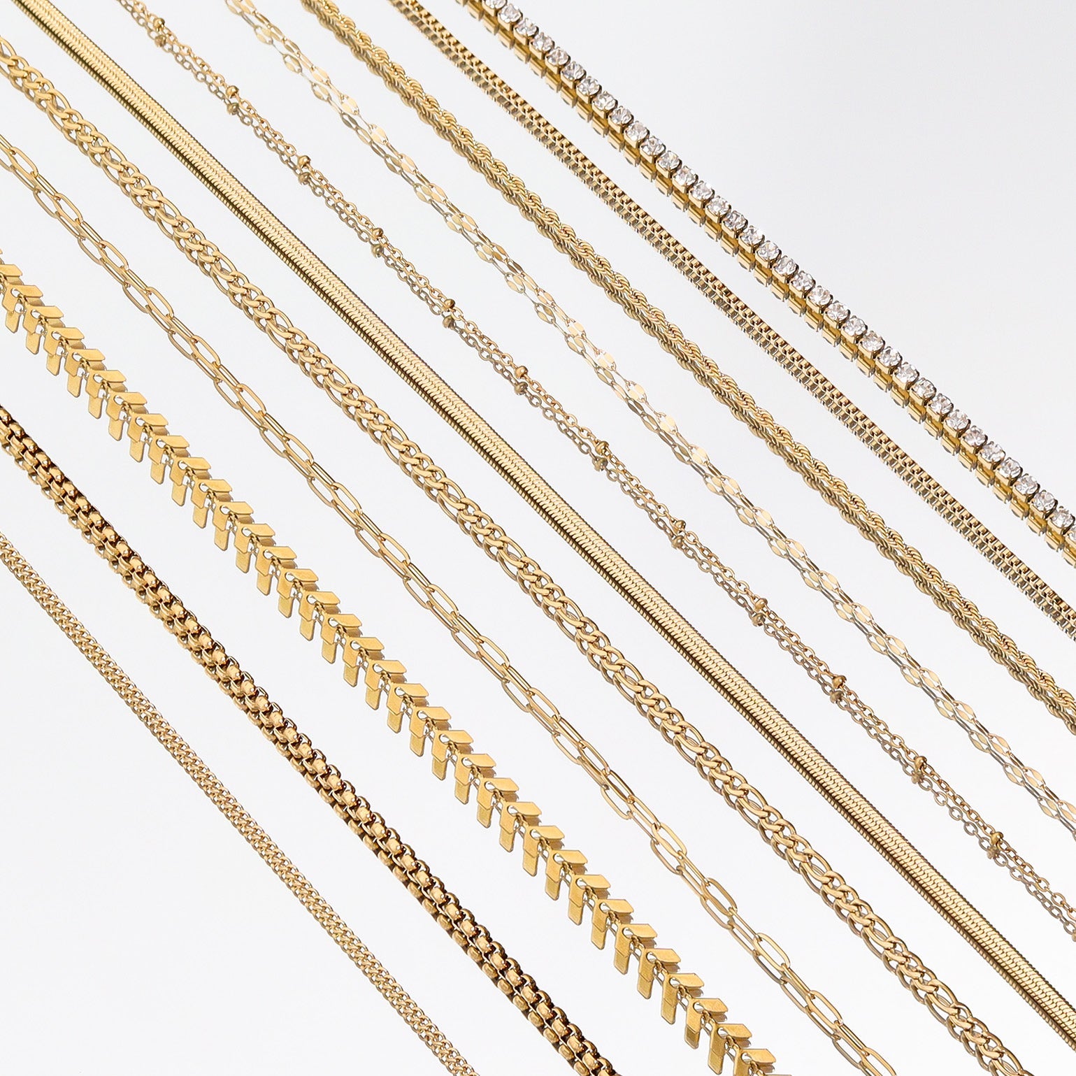 18K Gold PVD Stainless Steel 1.5mm Box Chain Necklace