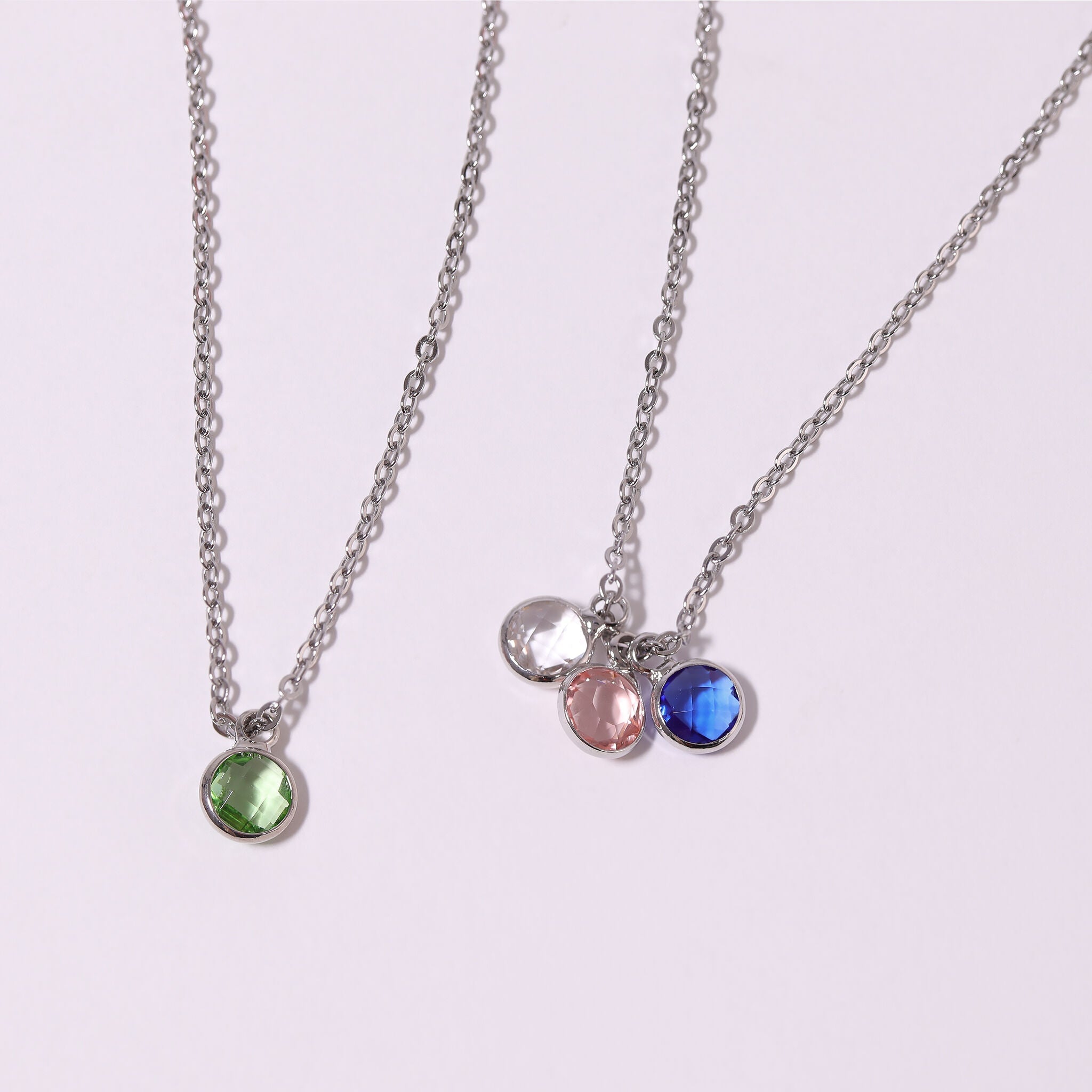 Birthstone Colored CZ Charms