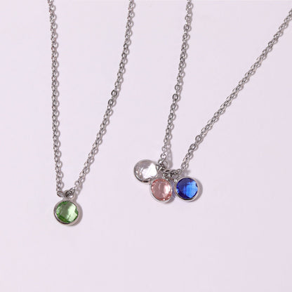 Birthstone Colored CZ Charms
