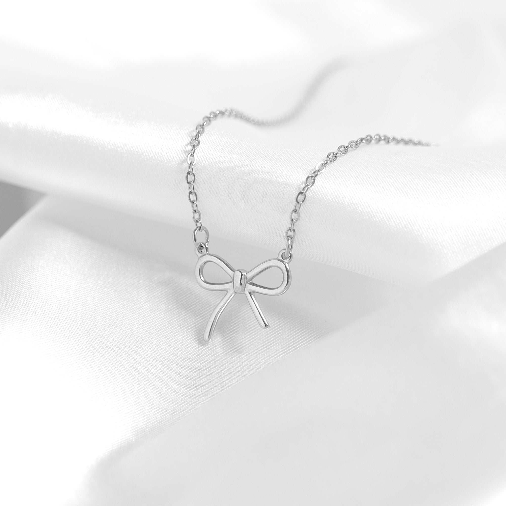 18K Gold PVD Stainless Steel Bow Connector Charm