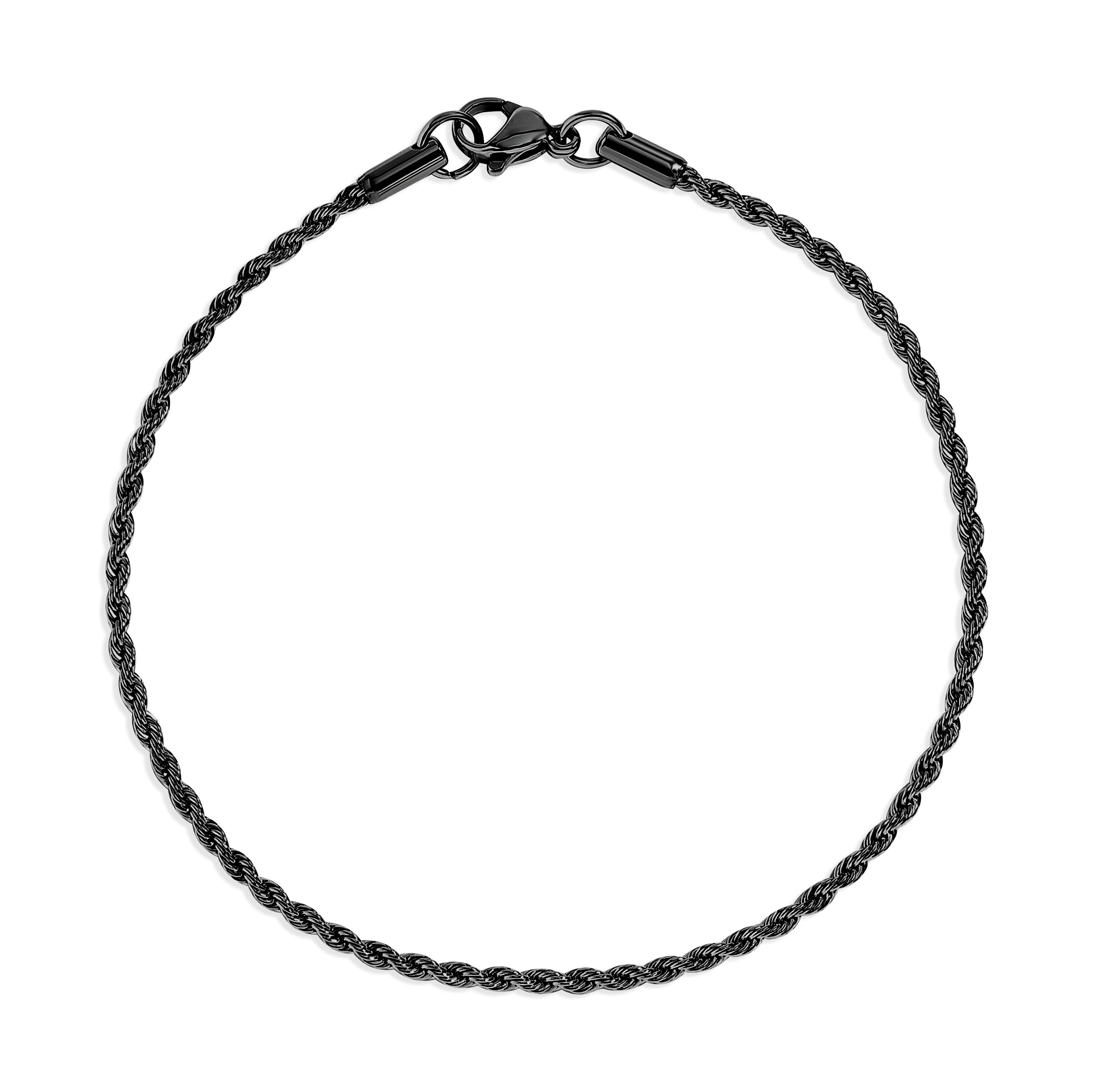 18K Gold PVD Stainless Steel Rope Chain Bracelet/Anklet