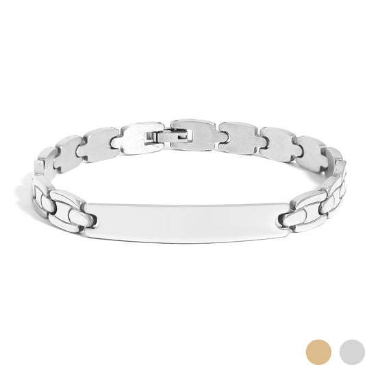 Stainless Steel Men's Blank Bracelet