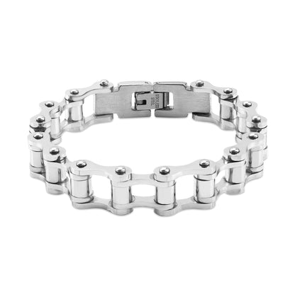 Stainless Steel Bike Chain Bracelet