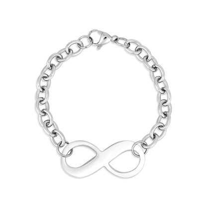 Stainless Steel Infinity Chain Bracelet
