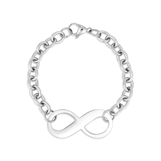 Stainless Steel Infinity Chain Bracelet