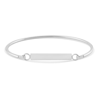 18K Gold PVD Stainless Steel Blank Flat Bar Bracelet