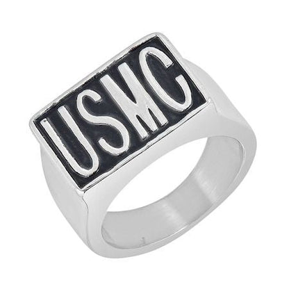 "USMC" Stainless Steel Women's Ring