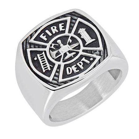 Fire Department Stainless Steel Ring