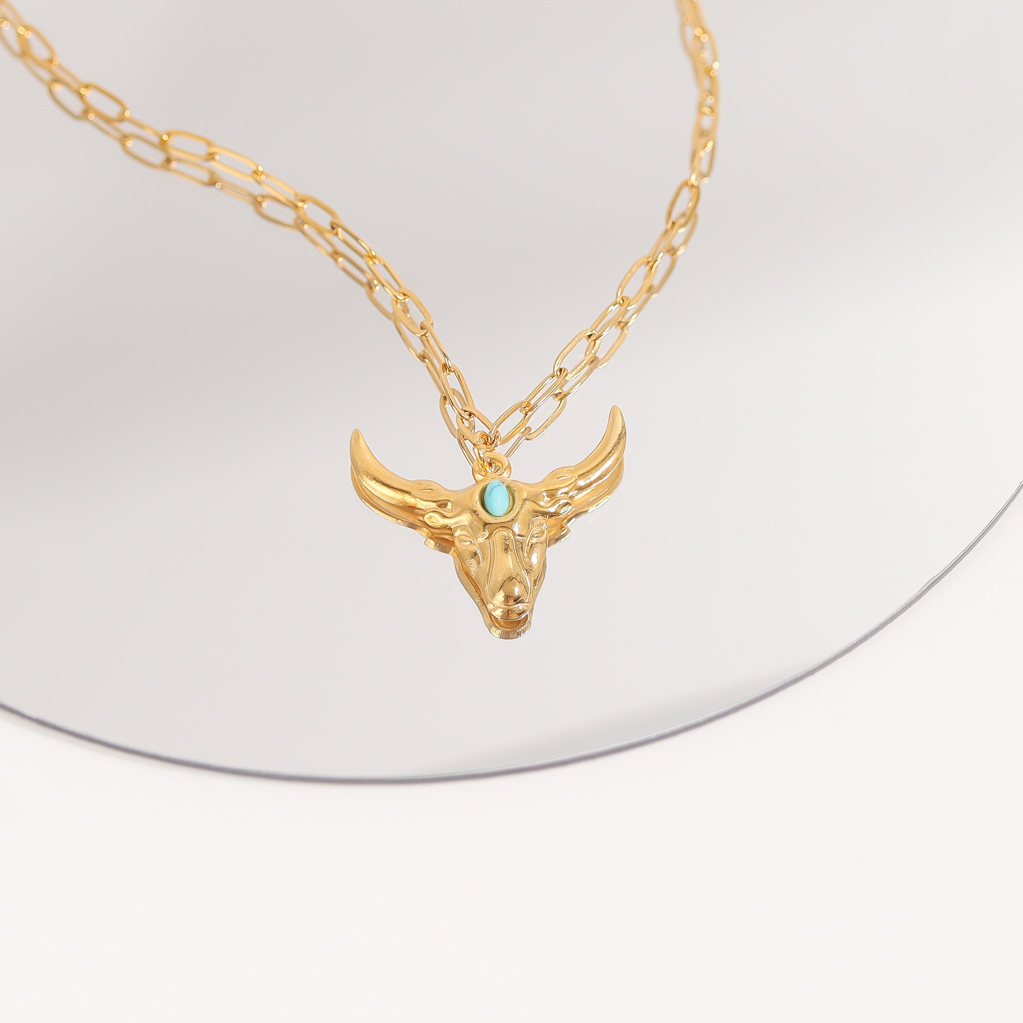 18K Gold PVD Stainless Steel Western Charm Set