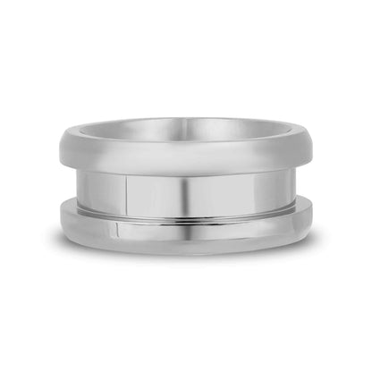 Stainless Steel Channel Inlay Ring Blank