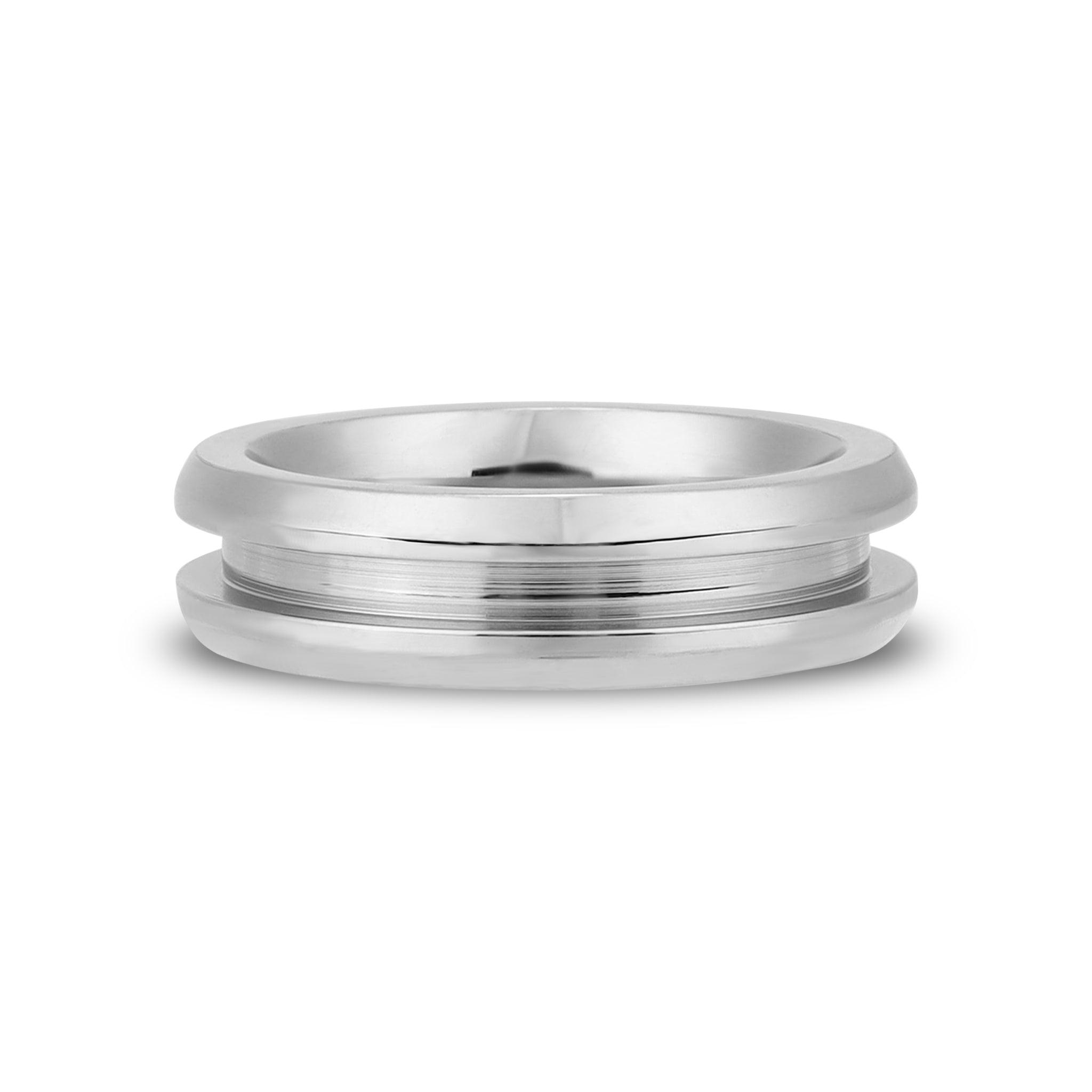 Stainless Steel Channel Inlay Ring Blank