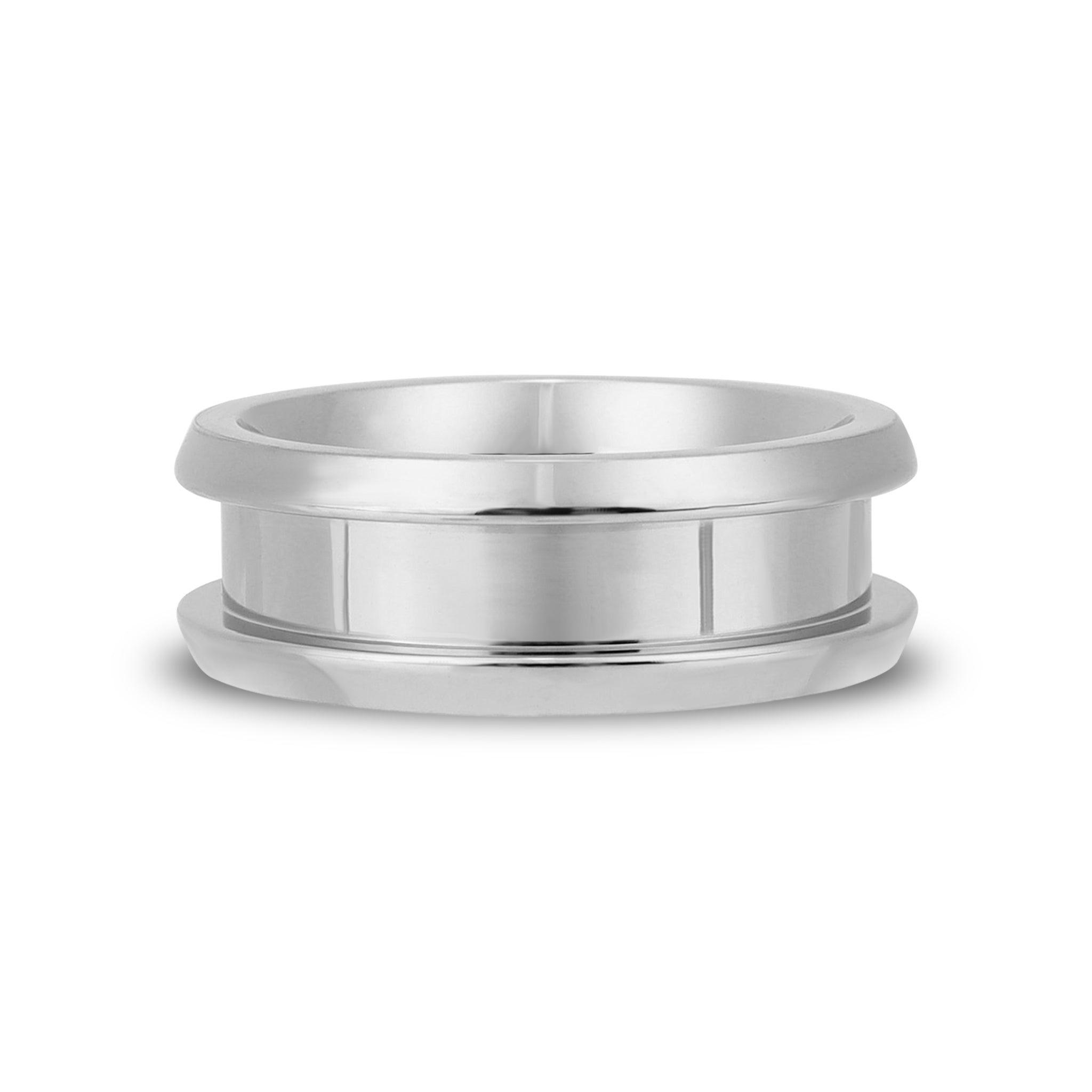 Stainless Steel Channel Inlay Ring Blank