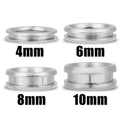 Stainless Steel Channel Inlay Ring Blank