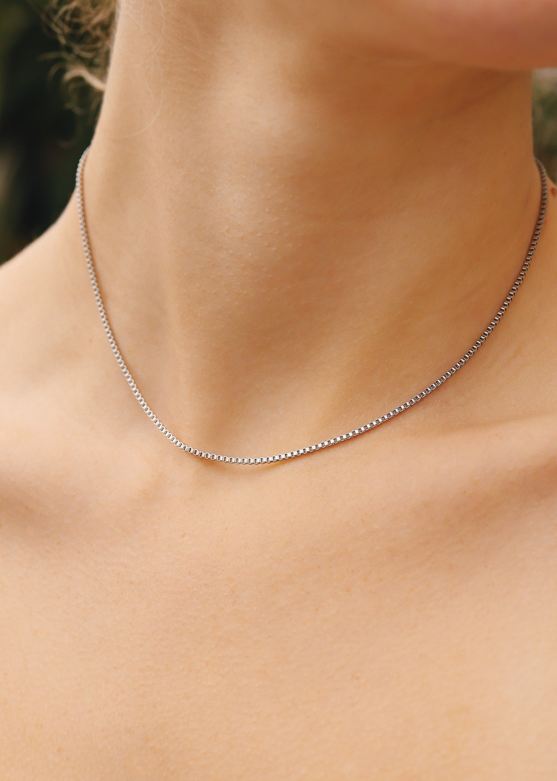 18K Gold PVD Stainless Steel 1.5mm Box Chain Necklace