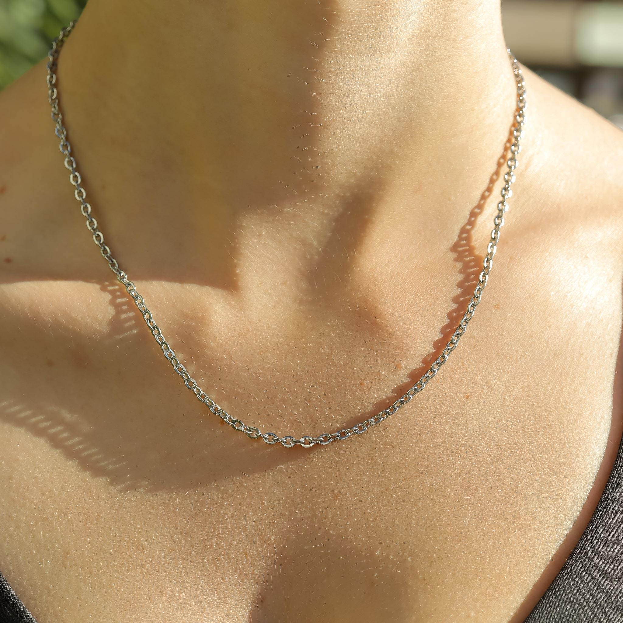 Stainless Steel Flat Oval Loop Chain