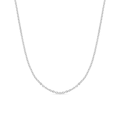 18K Gold PVD Stainless Steel Crimped Oval Link Chain Necklace