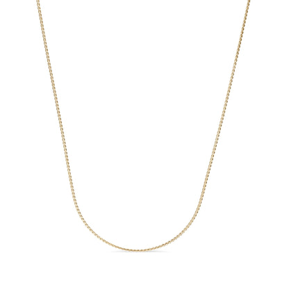 18K Gold PVD Stainless Steel Serpentine Chain Necklace
