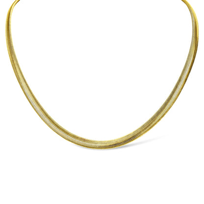 Stainless Steel Gold Snake Chain Necklace