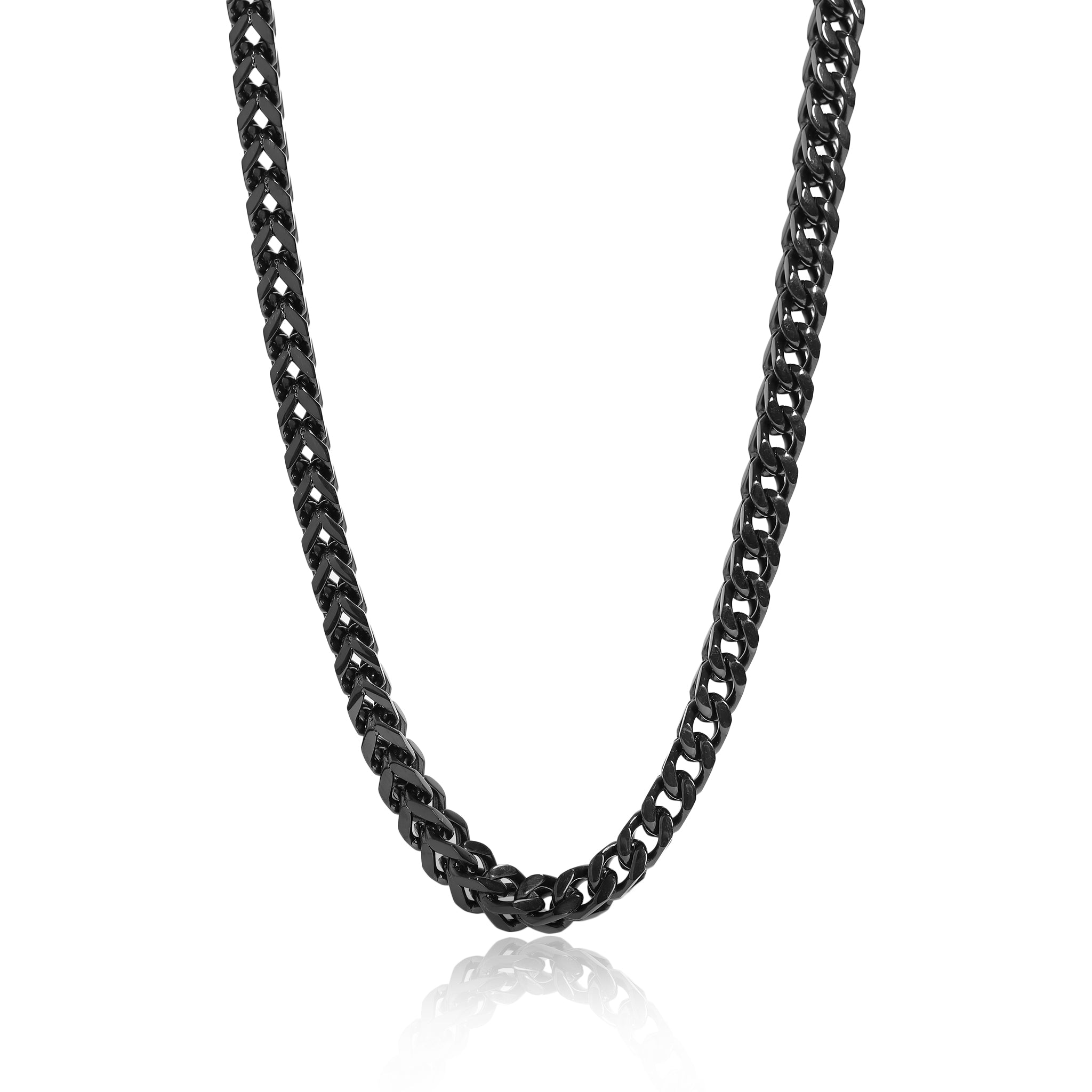 Stainless Steel Franco Wheat Chain Necklace