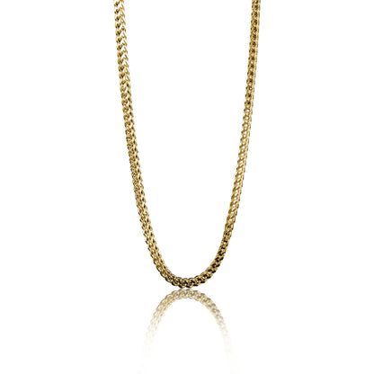 Stainless Steel Franco Wheat Chain Necklace