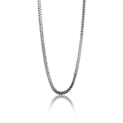 Stainless Steel Franco Wheat Chain Necklace