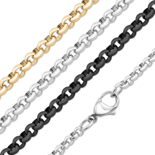18K Gold PVD Stainless Steel Rolo Chain Necklace