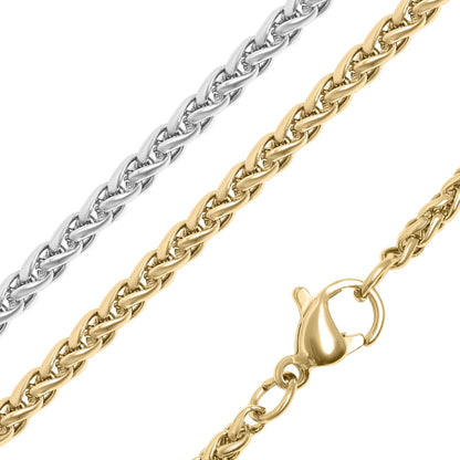 Stainless Steel Wheat Chain Necklace