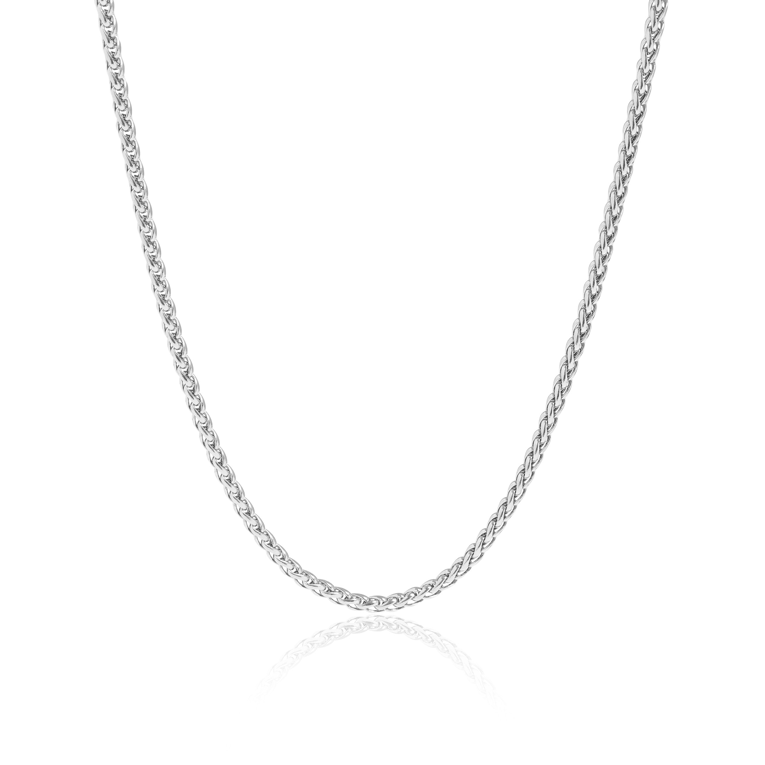 Stainless Steel Wheat Chain Necklace