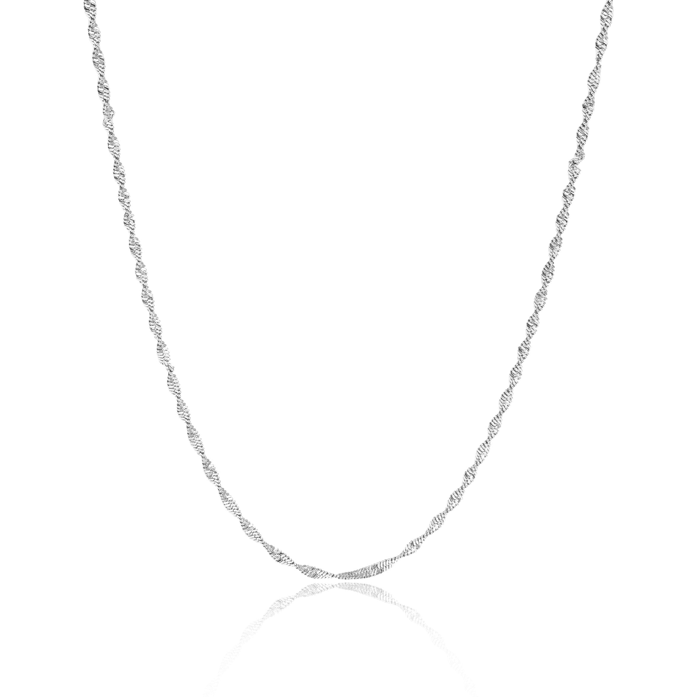18K Gold PVD Stainless Steel Singapore Chain Necklace