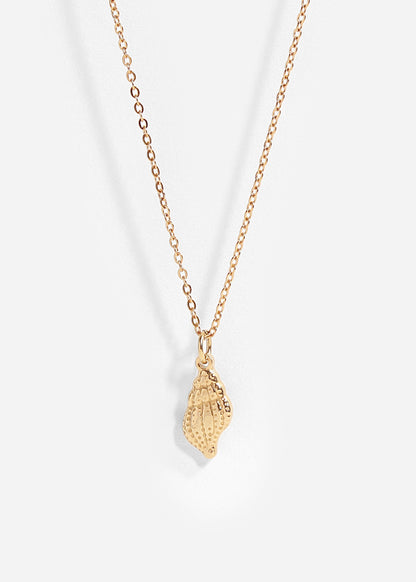 18K Gold PVD Stainless Steel Conch Seashell Charm
