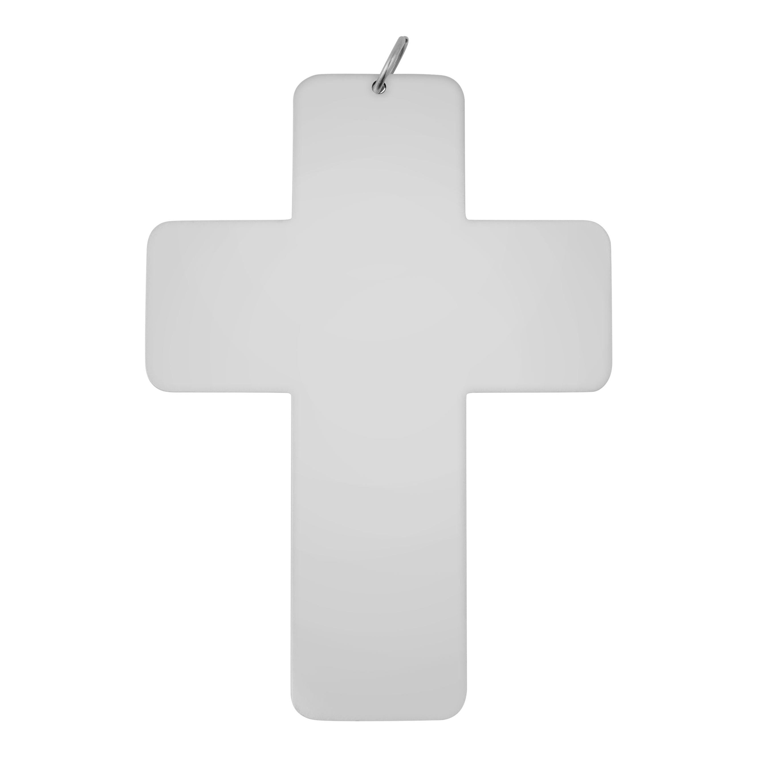 Stainless Steel Blank Cross Ornament