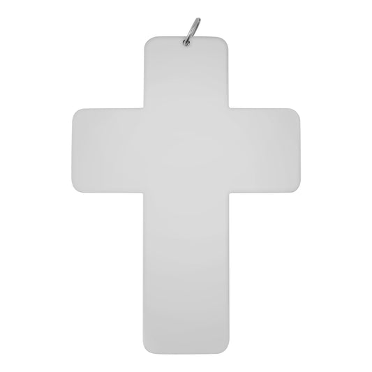 Stainless Steel Blank Cross Ornament