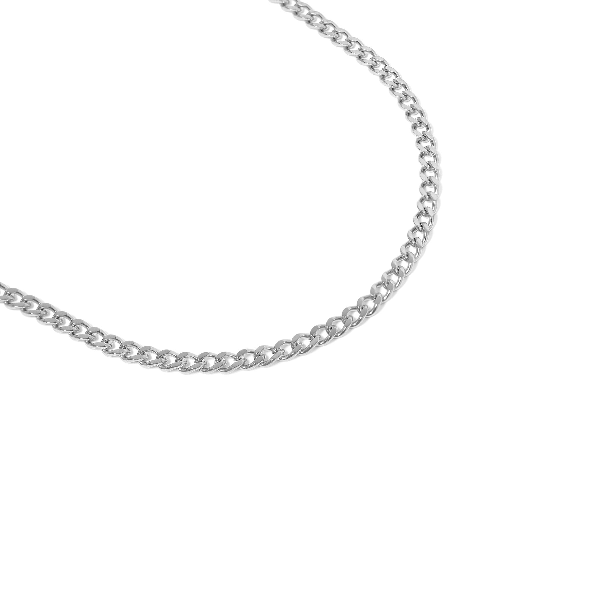 10 Pack - 4mm 24" Stainless Steel Diamond Cut Curb Chain Necklace
