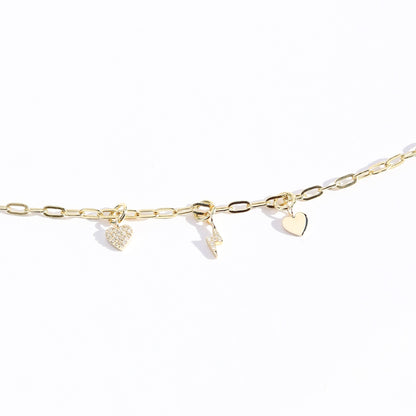 Permanent Jewelry 14K Solid Gold Heart Charm