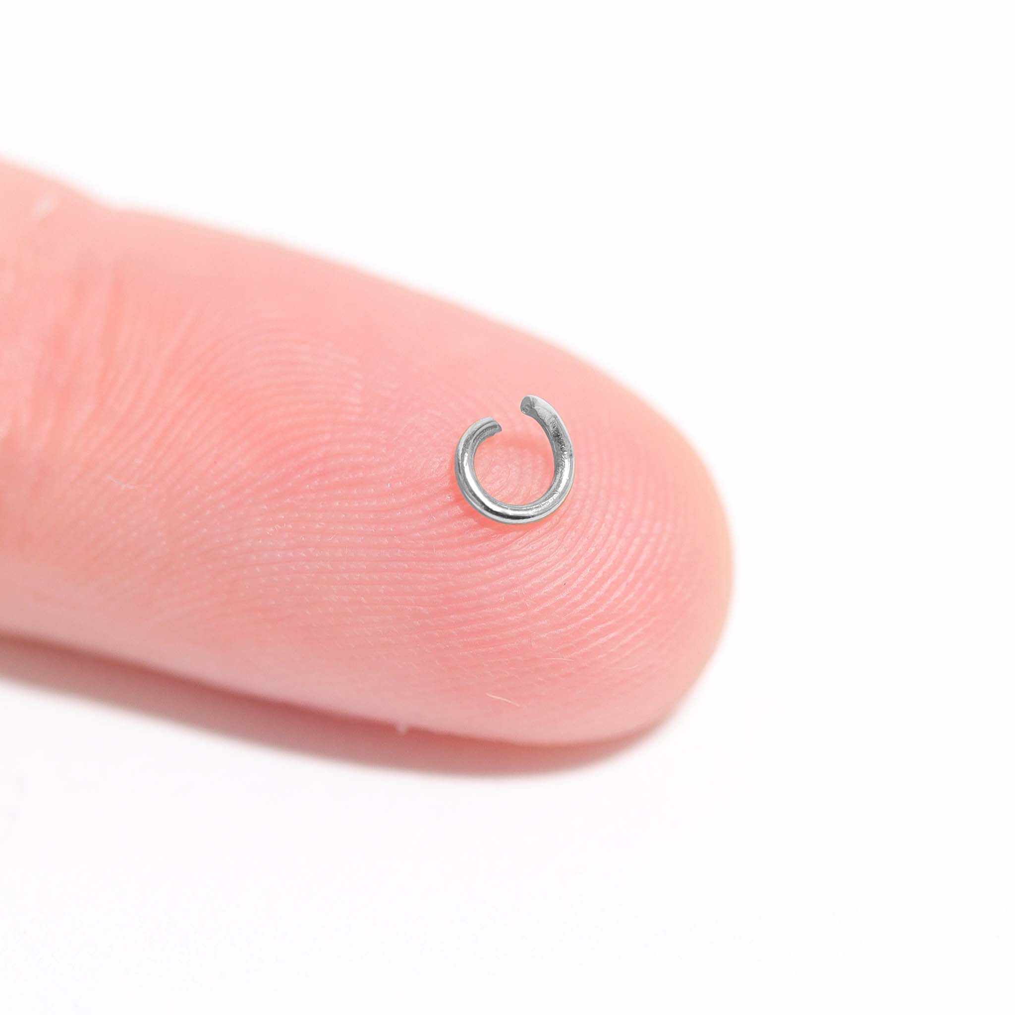 100 Pack Stainless Steel Saw Cut Jump Rings