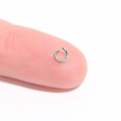 100 Pack Stainless Steel Saw Cut Jump Rings