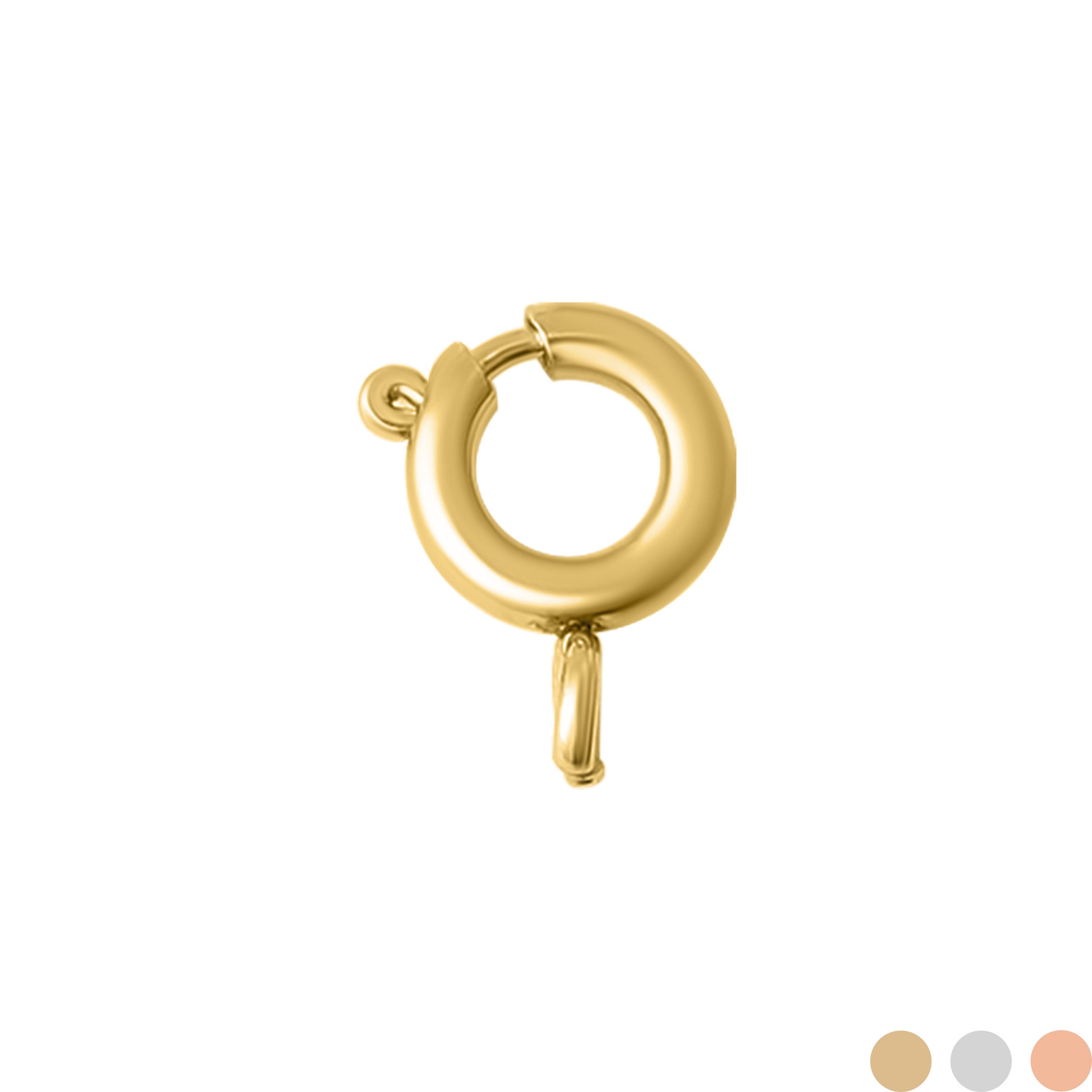 18K Gold PVD Stainless Steel Spring Clasp