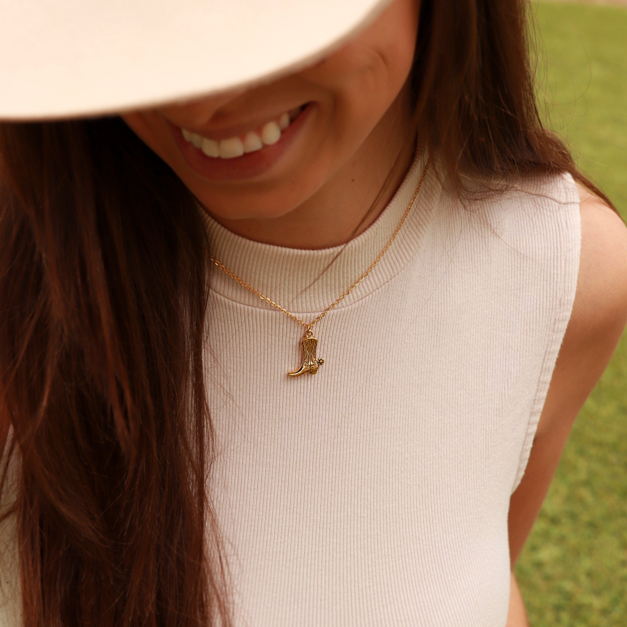 18K Gold PVD Stainless Steel Western Charm Set