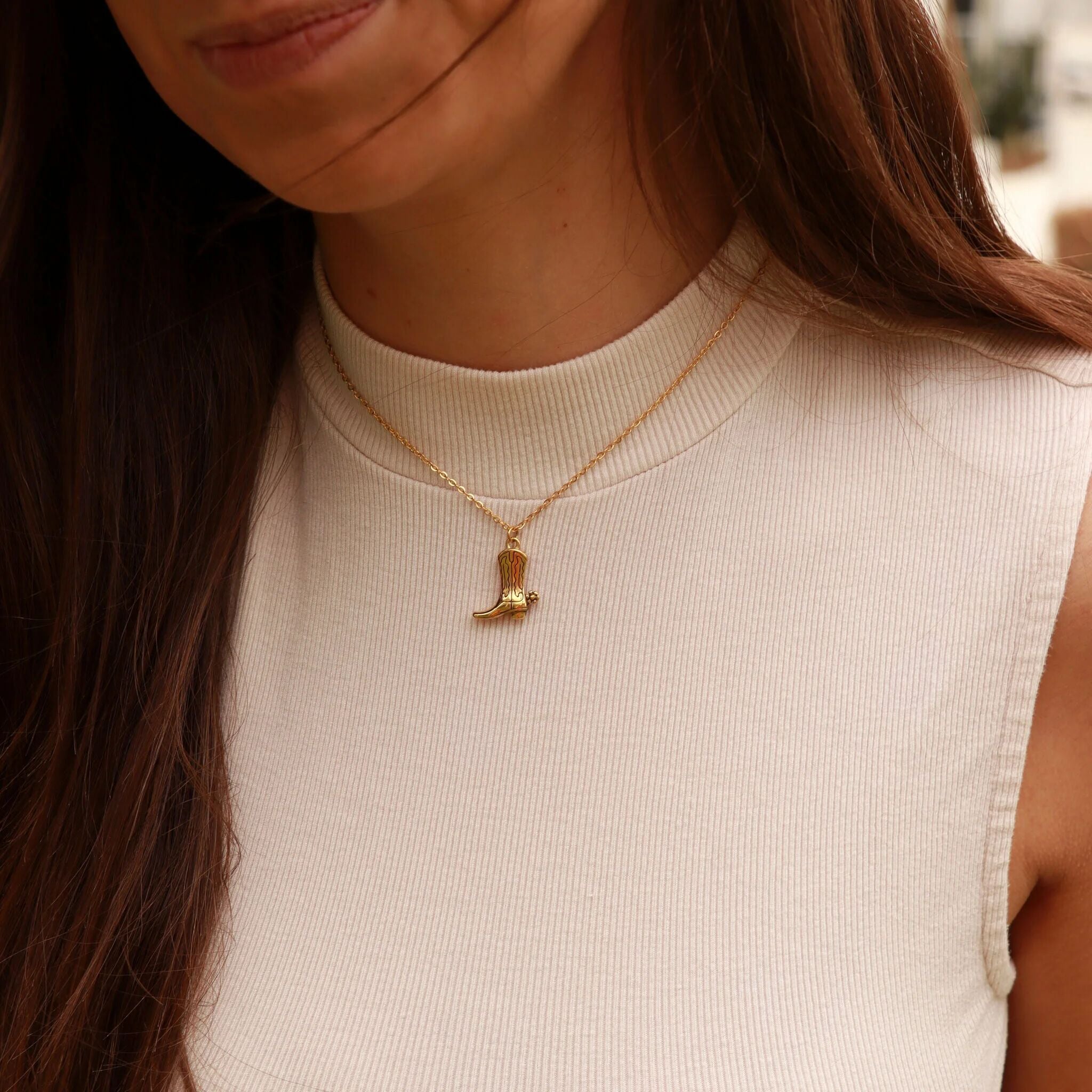 18K Gold PVD Stainless Steel Coastal Cowboy Charm Set