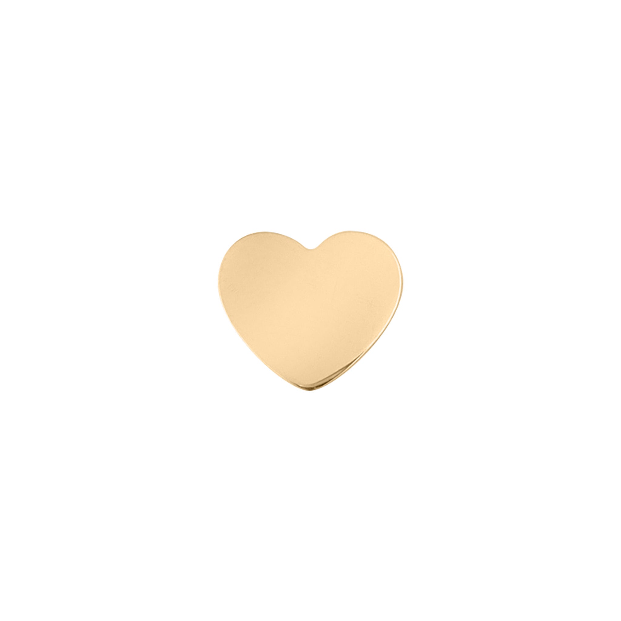 18K PVD Coated Stainless Steel Mini Heart Bead Pendant