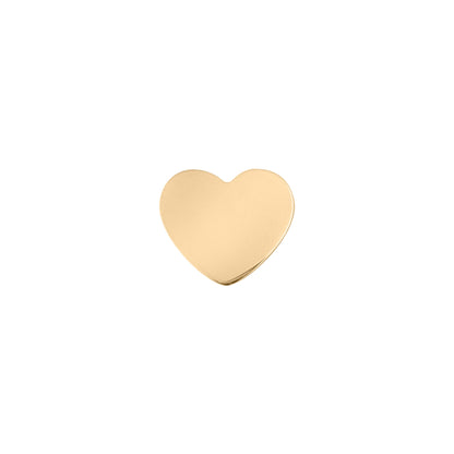 18K PVD Coated Stainless Steel Mini Heart Bead Pendant